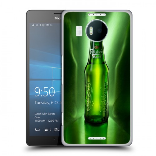 Дизайнерский пластиковый чехол для Microsoft Lumia 950 XL Carlsberg