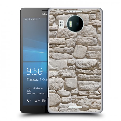 Дизайнерский пластиковый чехол для Microsoft Lumia 950 XL Текстура камня