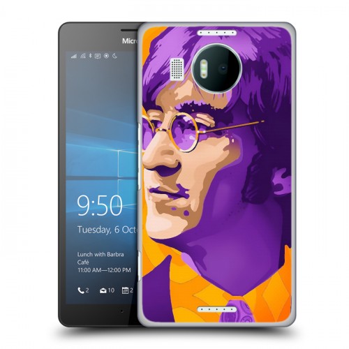 Дизайнерский пластиковый чехол для Microsoft Lumia 950 XL Джон Леннон