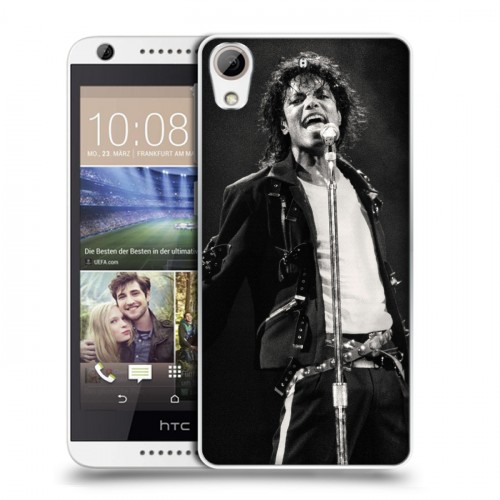 Дизайнерский пластиковый чехол для HTC Desire 626 Майкл Джексон