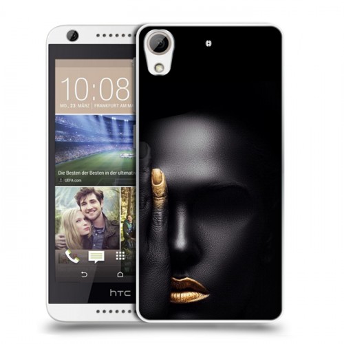 Дизайнерский силиконовый чехол для HTC Desire 626 Черное золото