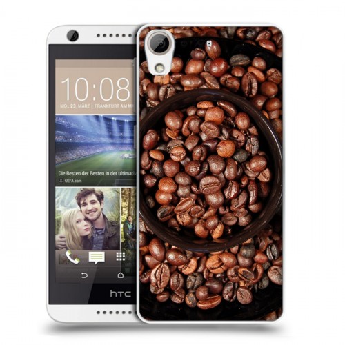 Дизайнерский силиконовый чехол для HTC Desire 626 кофе текстуры