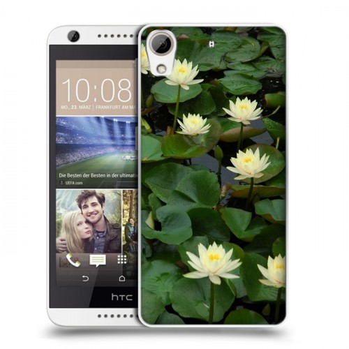 Дизайнерский пластиковый чехол для HTC Desire 626 Кувшинки