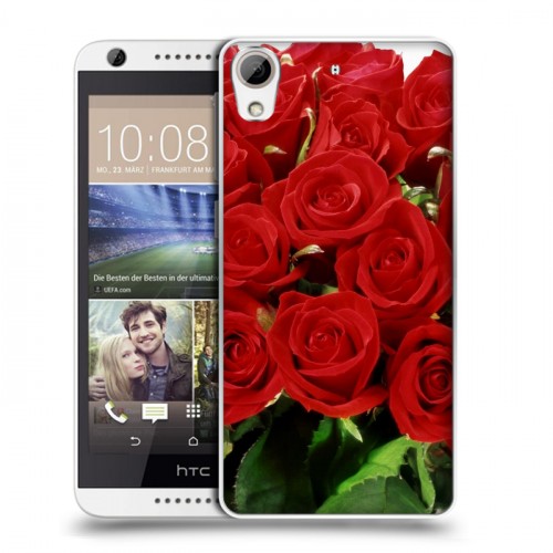 Дизайнерский пластиковый чехол для HTC Desire 626 Розы