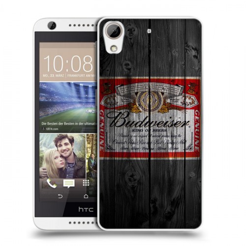 Дизайнерский пластиковый чехол для HTC Desire 626 Budweiser