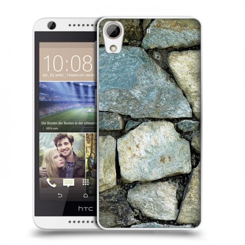 Дизайнерский силиконовый чехол для HTC Desire 626 Текстура камня