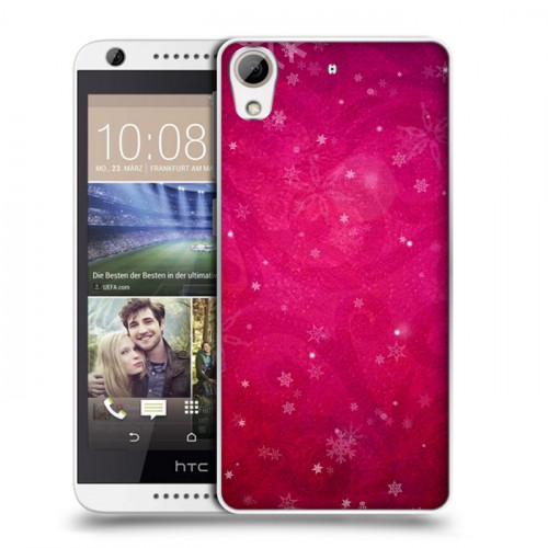Дизайнерский силиконовый чехол для HTC Desire 626 Снежинки