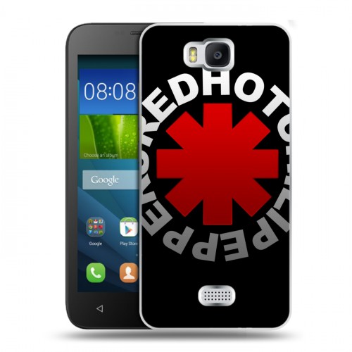Дизайнерский пластиковый чехол для Huawei Y5c Red Hot Chili Peppers