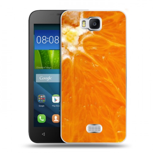 Дизайнерский пластиковый чехол для Huawei Y5c Апельсины