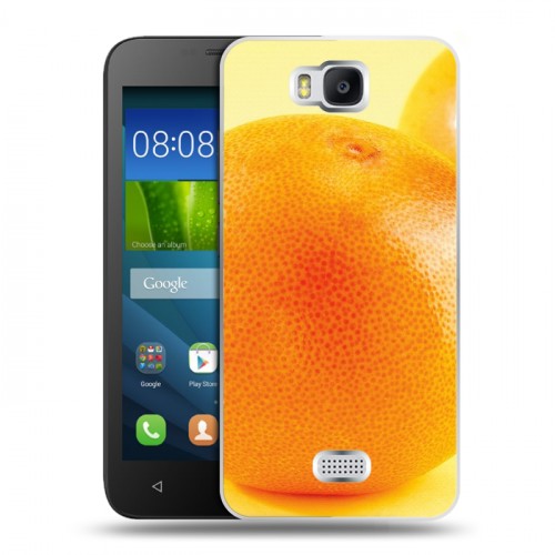 Дизайнерский пластиковый чехол для Huawei Y5c Апельсины