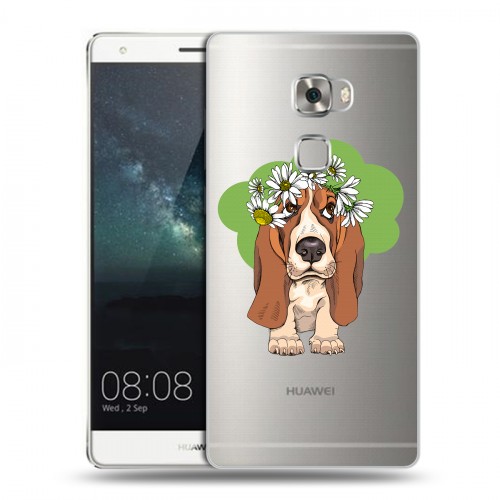 Полупрозрачный дизайнерский пластиковый чехол для Huawei Mate S Прозрачные собаки