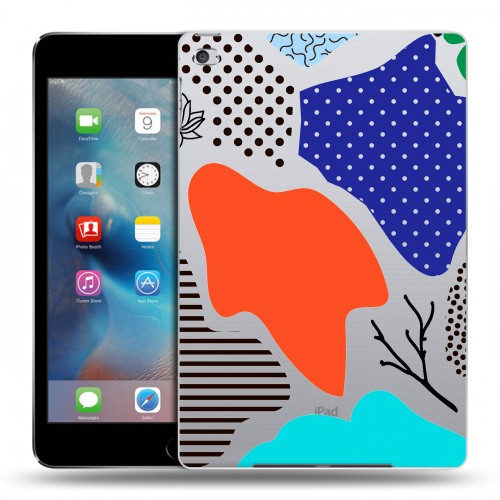 Полупрозрачный дизайнерский пластиковый чехол для Ipad Mini 4 Абстракции