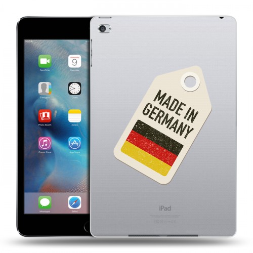 Полупрозрачный дизайнерский пластиковый чехол для Ipad Mini 4 Флаг Германии