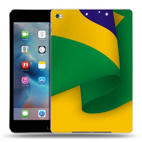 Дизайнерский пластиковый чехол для Ipad Mini 4 Флаг Бразилии