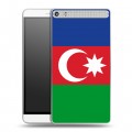 Дизайнерский пластиковый чехол для Lenovo Phab Plus Флаг Азербайджана