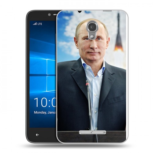 Дизайнерский пластиковый чехол для Alcatel OneTouch Pixi First В.В.Путин