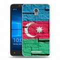 Дизайнерский пластиковый чехол для Alcatel OneTouch Pixi First Флаг Азербайджана