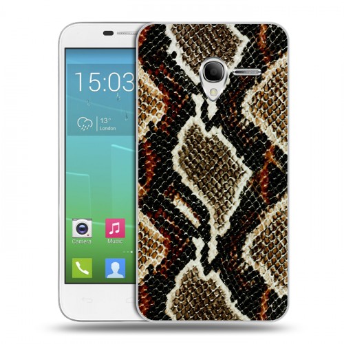 Дизайнерский силиконовый чехол для Alcatel One Touch POP 3 5 Кожа змей