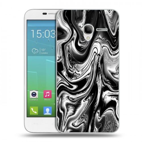 Дизайнерский силиконовый чехол для Alcatel One Touch POP 3 5 Черно-белые тенденции