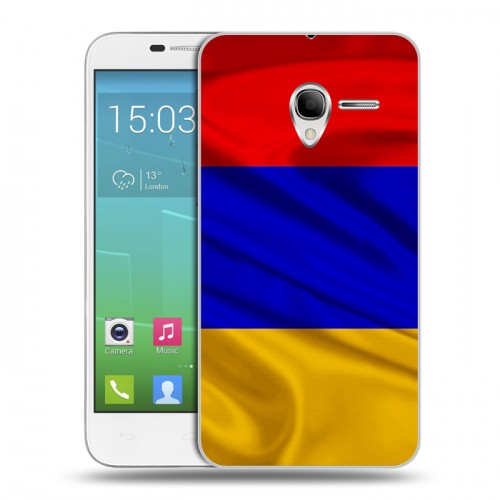 Дизайнерский силиконовый чехол для Alcatel One Touch POP 3 5 Флаг Армении