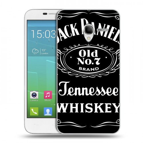 Дизайнерский силиконовый чехол для Alcatel One Touch POP 3 5 Jack Daniels