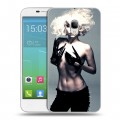 Дизайнерский силиконовый чехол для Alcatel One Touch POP 3 5 Леди Гага
