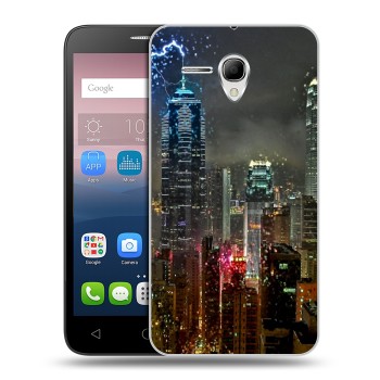 Дизайнерский силиконовый чехол для Alcatel One Touch POP 3 5.5 Гонконг (на заказ)