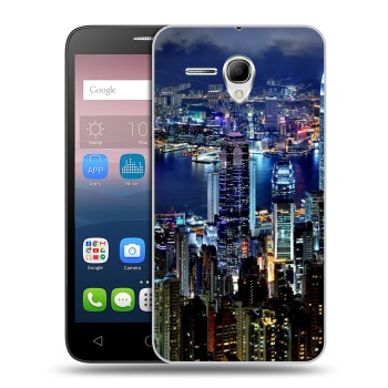 Дизайнерский силиконовый чехол для Alcatel One Touch POP 3 5.5 Гонконг (на заказ)