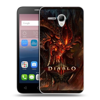 Дизайнерский силиконовый чехол для Alcatel One Touch POP 3 5.5 Diablo (на заказ)