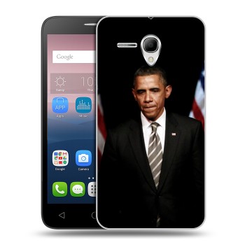Дизайнерский силиконовый чехол для Alcatel One Touch POP 3 5.5 Барак Обама (на заказ)