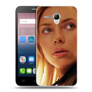 Дизайнерский силиконовый чехол для Alcatel One Touch POP 3 5.5 Скарлет Йохансон (на заказ)