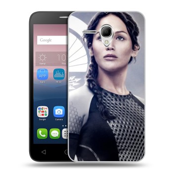 Дизайнерский силиконовый чехол для Alcatel One Touch POP 3 5.5 Дженнифер Лоуренс (на заказ)