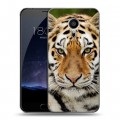 Дизайнерский силиконовый чехол для Meizu Pro 5 Тигры