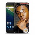 Дизайнерский силиконовый чехол для Google Huawei Nexus 6P Lil Wayne