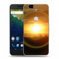 Дизайнерский силиконовый чехол для Google Huawei Nexus 6P Солнце