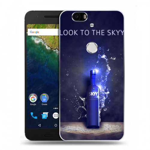 Дизайнерский силиконовый чехол для Google Huawei Nexus 6P Skyy Vodka