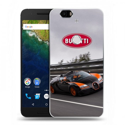 Дизайнерский силиконовый чехол для Google Huawei Nexus 6P Bugatti