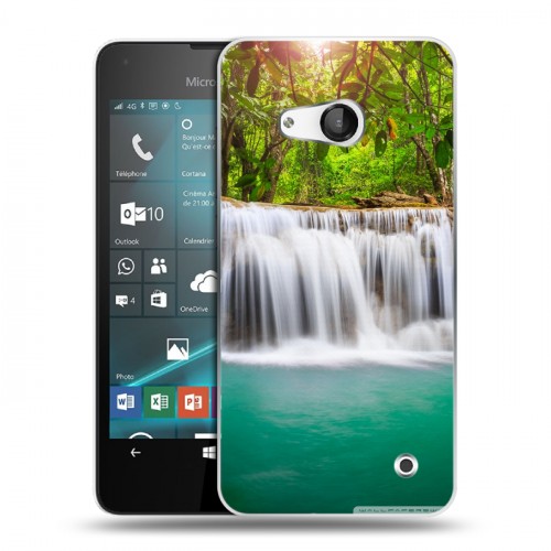 Дизайнерский пластиковый чехол для Microsoft Lumia 550 Водопады