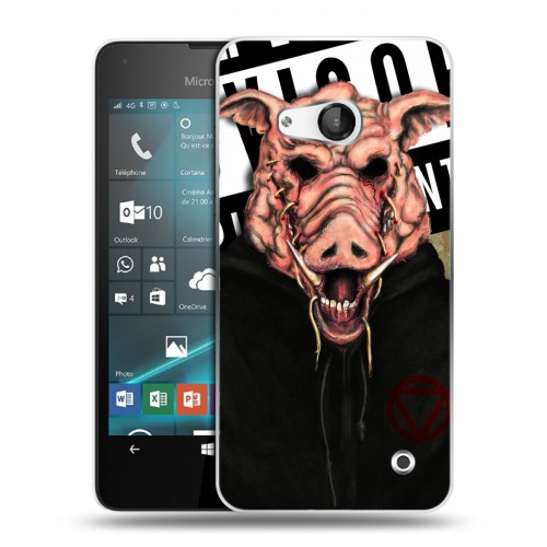 Дизайнерский пластиковый чехол для Microsoft Lumia 550 Бандитские маски