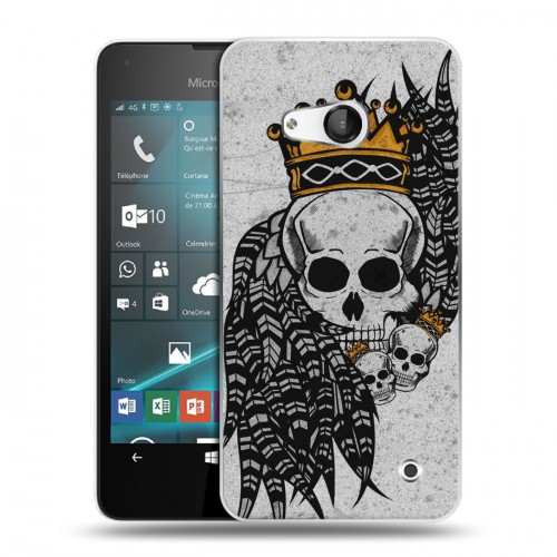 Дизайнерский пластиковый чехол для Microsoft Lumia 550 Тату и крылья