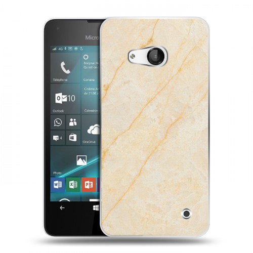 Дизайнерский пластиковый чехол для Microsoft Lumia 550 Мрамор текстура