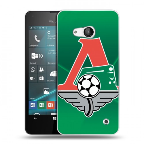 Дизайнерский пластиковый чехол для Microsoft Lumia 550 Локомотив