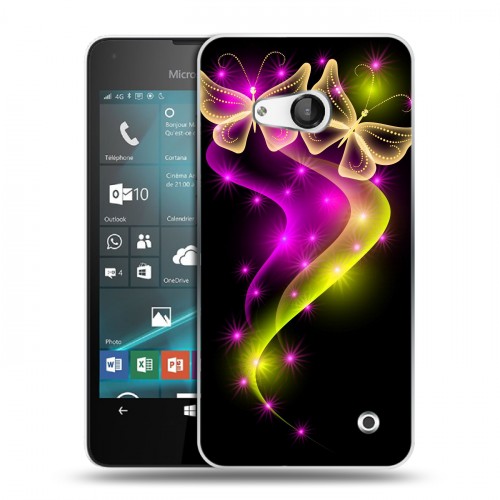 Дизайнерский пластиковый чехол для Microsoft Lumia 550 Бабочки