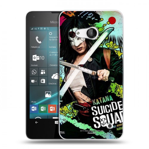 Дизайнерский пластиковый чехол для Microsoft Lumia 550 Отряд самоубийц