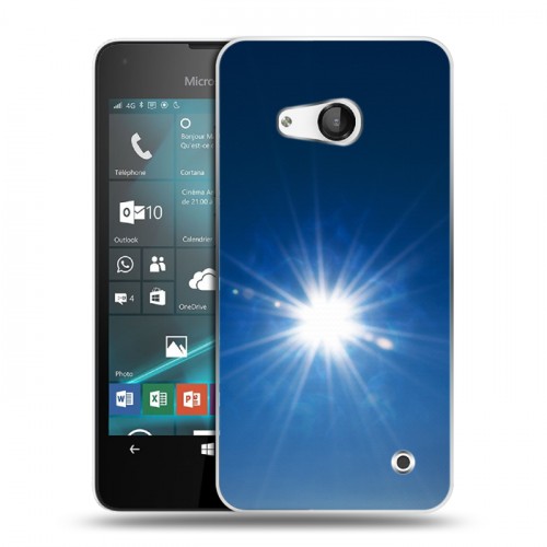 Дизайнерский пластиковый чехол для Microsoft Lumia 550 Абстракции Сияние