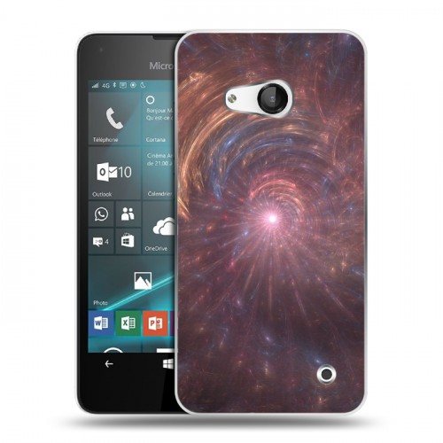 Дизайнерский пластиковый чехол для Microsoft Lumia 550 Абстракции Вращение