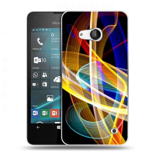 Дизайнерский пластиковый чехол для Microsoft Lumia 550 Красочные абстракции