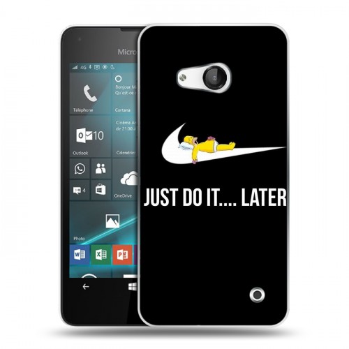 Дизайнерский пластиковый чехол для Microsoft Lumia 550 Симпсоны
