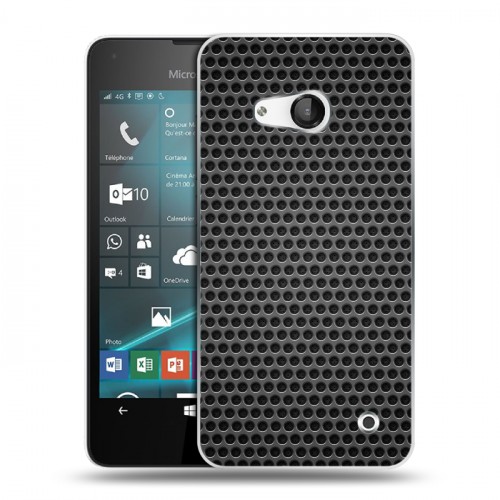 Дизайнерский пластиковый чехол для Microsoft Lumia 550 Абстракции Сетка