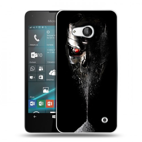 Дизайнерский пластиковый чехол для Microsoft Lumia 550 терминатор